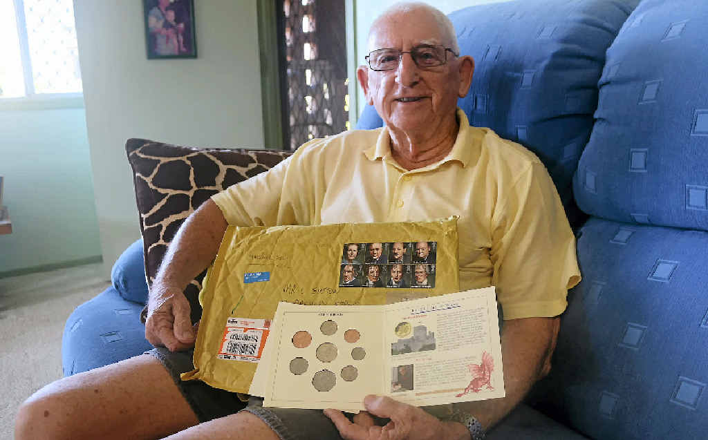 REALLY CHUFFED: Charlie Sutton, 81, loves collecting pieces of British history and is now the owner of a William Gladstone stamp. REALLY CHUFFED: Charlie Sutton, 81, loves collecting pieces of British history and is now the owner of a William Gladstone stamp.
